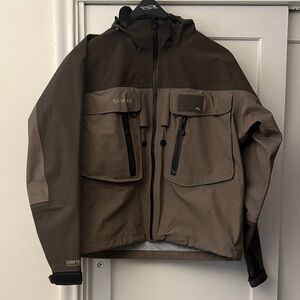 Simms Goretex Guide Jacket/Brown Olive - men's large - great condition